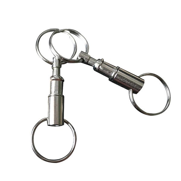 5 Pc Double Ring Keychains Outdoor Key Rings Detachable Buckle Keychain Mother Carousel 1