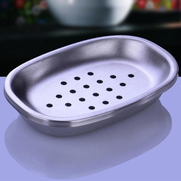 Double Layer Stainless Steel Soap Dish Tray Double Draining Soap Box Holder For Carousel 2