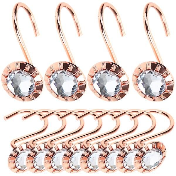 12pcs Curtain Holdbacks Hook Decorative Drapery Hook Shower Curtain Tiebacks Carousel 1