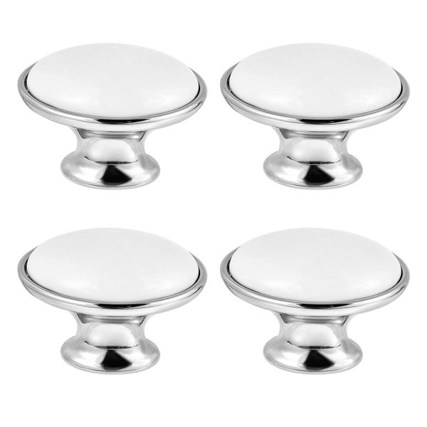 4pcs Ellipse Shape Alloy Cupboard Cabinet Drawer Door Knobs Pull Handles Carousel 1