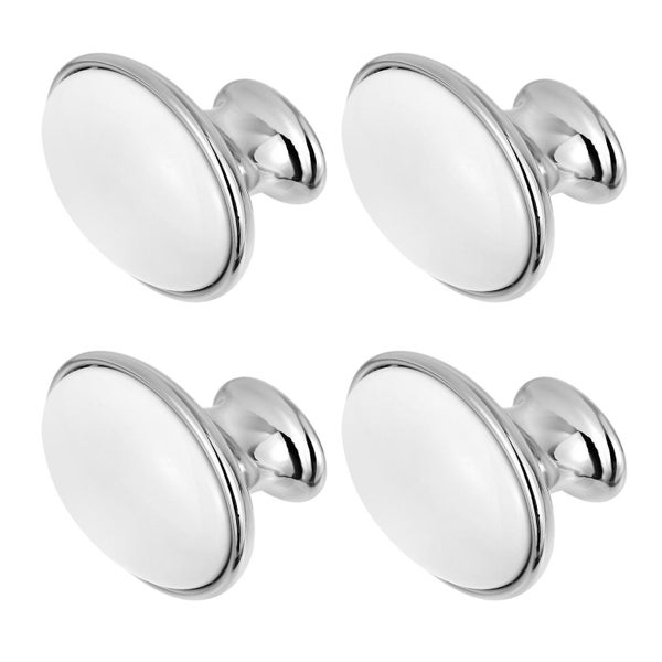 4pcs Ellipse Shape Alloy Cupboard Cabinet Drawer Door Knobs Pull Handles Carousel 2