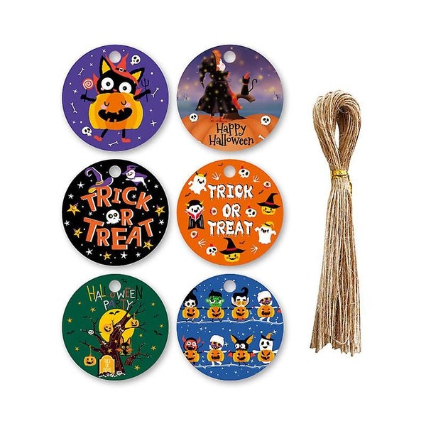 1 Set Halloween Blessing Cards Halloween Hanging Tag Halloween Bookmark With He Carousel 1