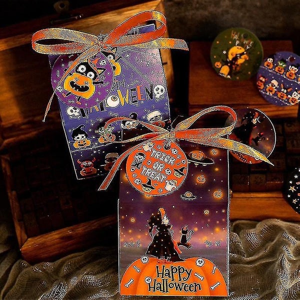 1 Set Halloween Blessing Cards Halloween Hanging Tag Halloween Bookmark With He Carousel 2