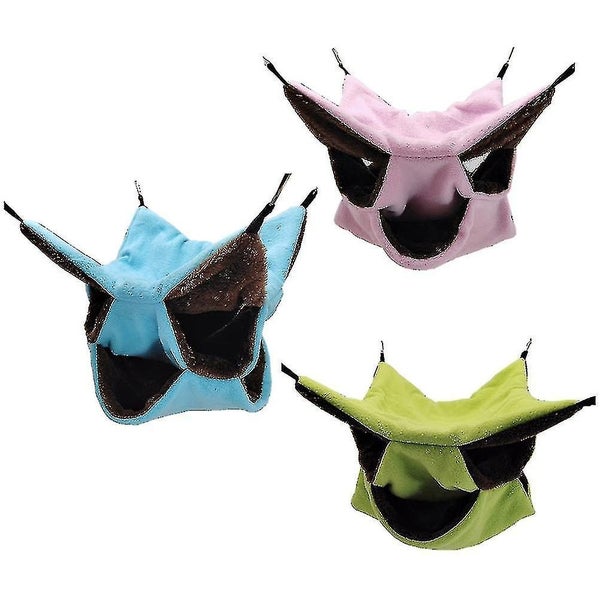 3pcs Warm Three layer Plush Fashionable Hanging Pet Sleeping Hammock Pet Suppli Carousel 2