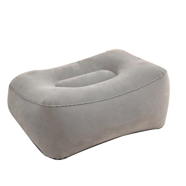 Inflatable Airplane Leg Rest Pillow Travel Footrest Foot Stool Recliner Relax C Carousel 1