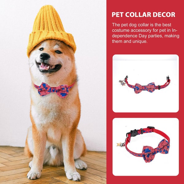 Puppies Collars Household Cat Collar Us Flag Pet Collar 4th July Collar Puppy C Carousel 2