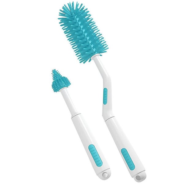 2pcs Multifunctional Rotatory Brush Milk Bottle Cleaning Brush Clean Tools Carousel 1