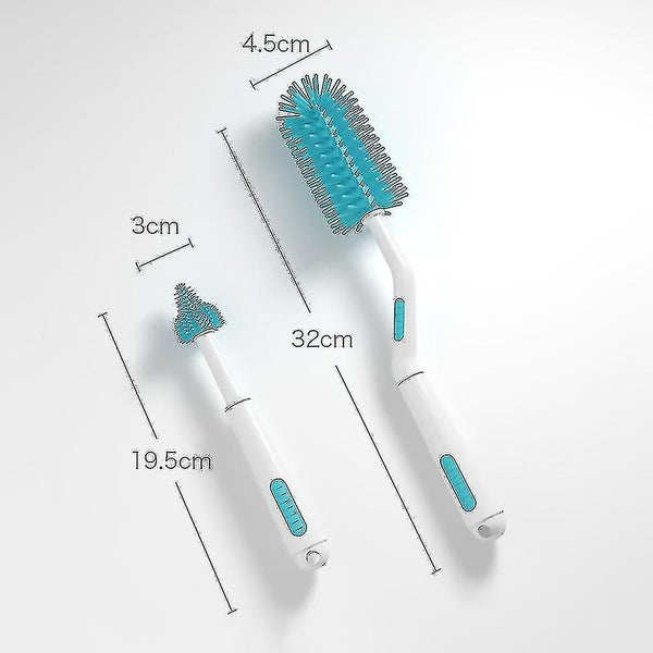 2pcs Multifunctional Rotatory Brush Milk Bottle Cleaning Brush Clean Tools Carousel 3
