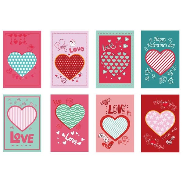 8pcs Valentine's Day Cards Carousel 1