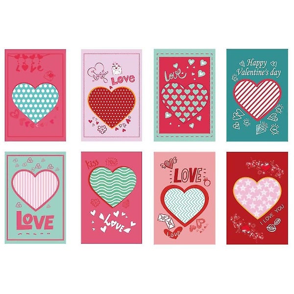 8pcs Valentine's Day Cards Carousel 2