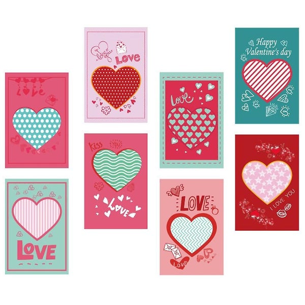 8pcs Valentine's Day Cards Carousel 3