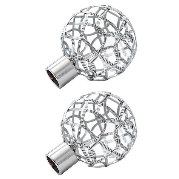 2pcs Nordic Curtain Rod End Simple Curtain Head Plug Home Curtain Decor White Carousel 2