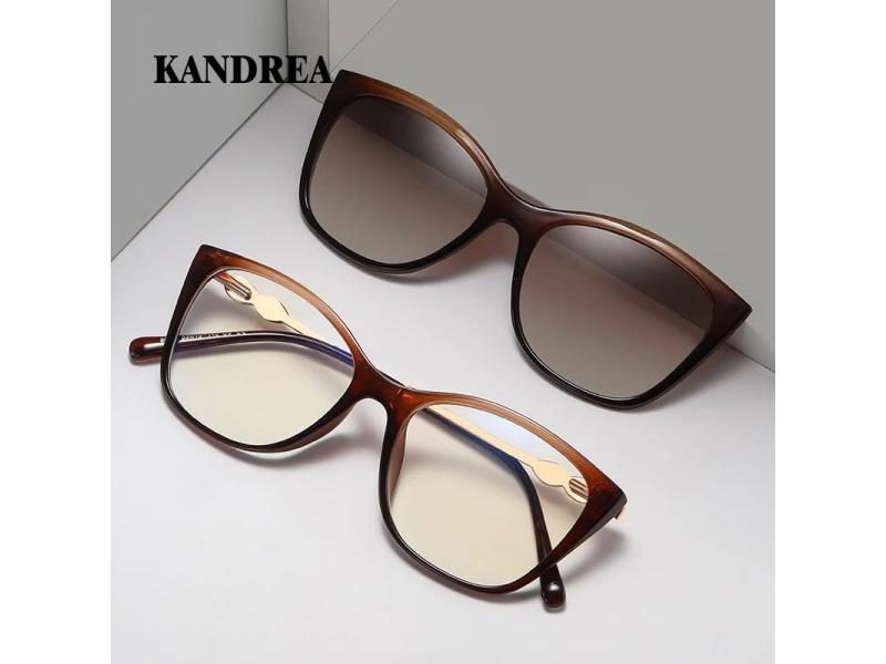 KANDREA Cateye Ladies Anti Blue Light Magnetic Sunglasses 96035 Carousel 2