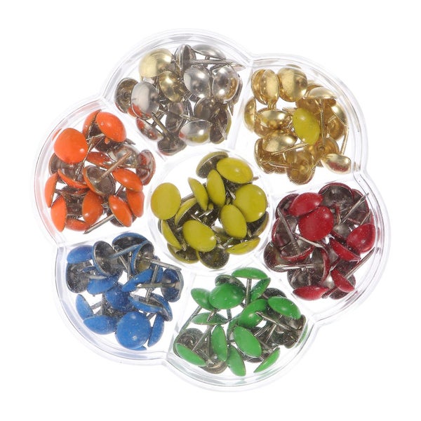 140pcs Galvanized Iron Thumbtacks Diy Wall Pushpins Simple Home Office Cork Tac Carousel 1