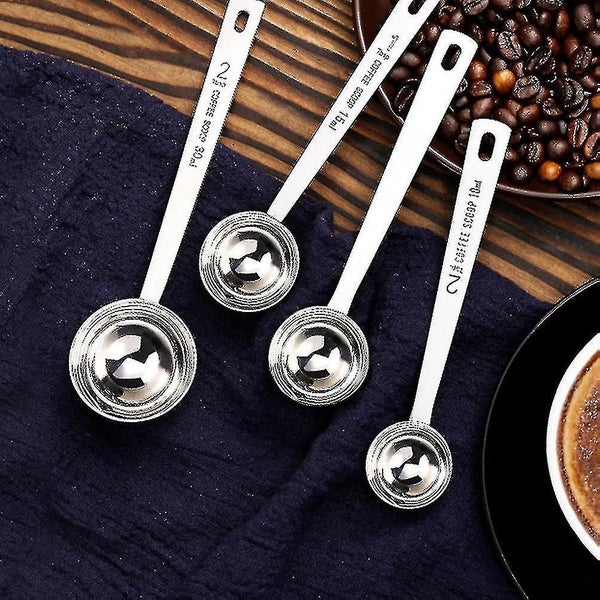 2 Pcs Metal Serving Spoons Measure Spoons Coffee Measure Scoop Baking Scoop Tea Carousel 5