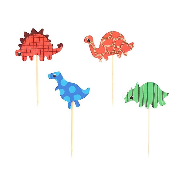 4 Pcs Birthday Cupcake Topper Cupcake Toothpick Toppers Animal Cupcake Topper C Carousel 1