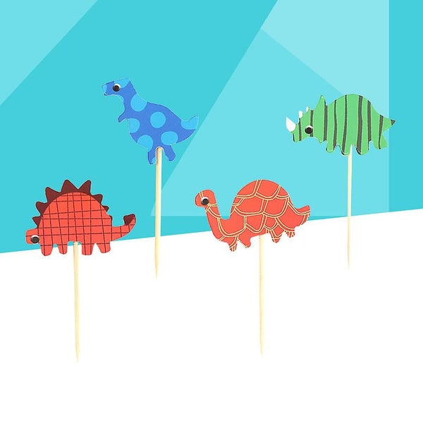4 Pcs Birthday Cupcake Topper Cupcake Toothpick Toppers Animal Cupcake Topper C Carousel 4