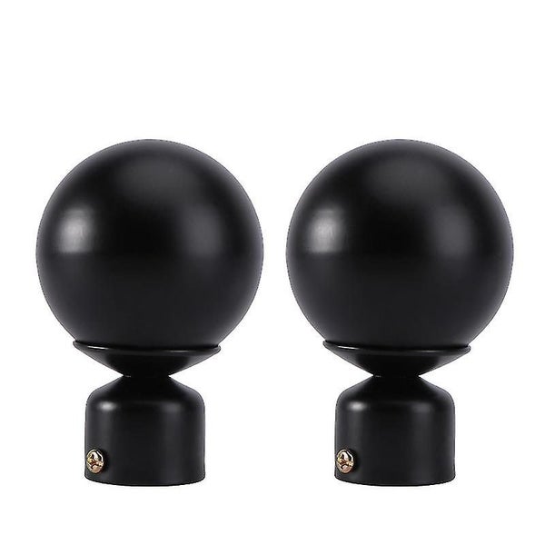 2pcs Decorative Curtain Rod End Curtain Rod Head Plug Window Curtain Rod Decor Carousel 2