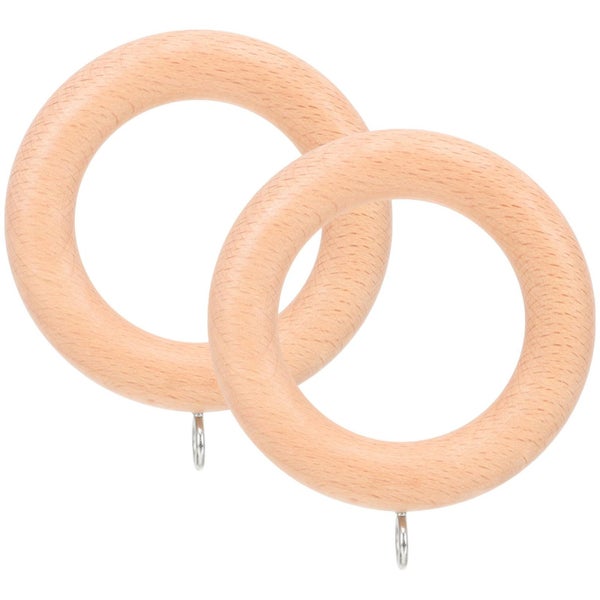 2pcs Handicraft Wooden Curtain Rings Curtain Wood Curtain Rings Farmhouse Rings Carousel 1
