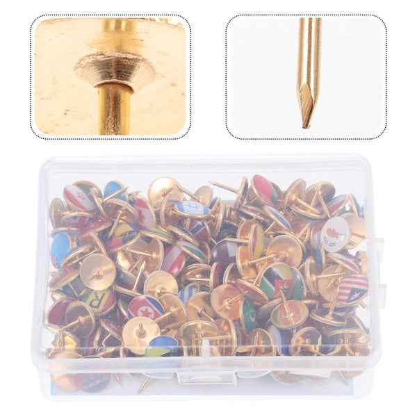 194 Pcs Office Cork Board Boards Push Pin Decorative Push Pins Flag Thumbtack S Carousel 2