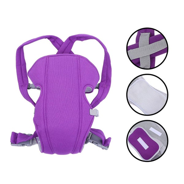 Breathable Baby Carrier Newborn Front And Back Adjustable Strap Carrier Carousel 2