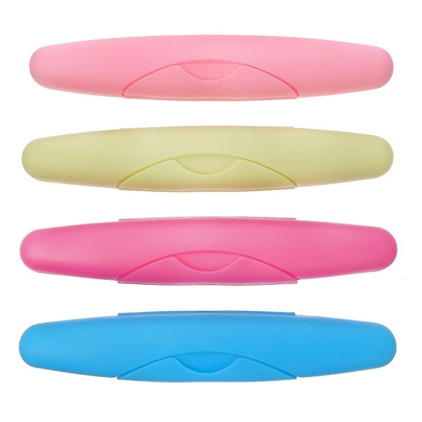 4pcs Portable Travel Toothbrush Case Container Toothbrush Holder Brushes Box Carousel 1