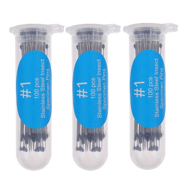 300 Pcs Premium Quality Insect Pin Stainless Steel Specimen Pin Entomology Pin Carousel 1