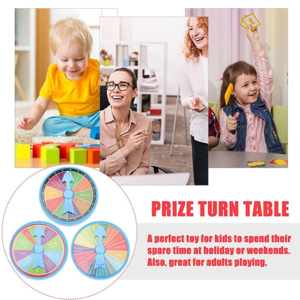 10 Sets Developmental Toys Lucky Wheel Tabletop Wheel Carnival Wheel Prize Draw Carousel 2