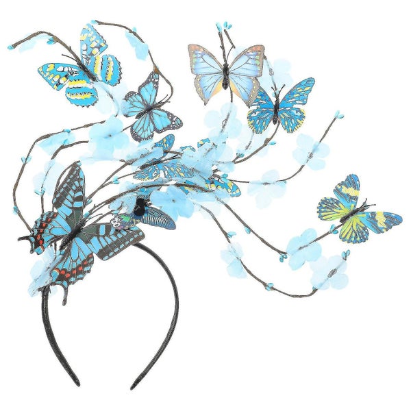 Butterfly Fascinator Headband Exaggerated Headband Tea Party Headpiece Women He Carousel 1