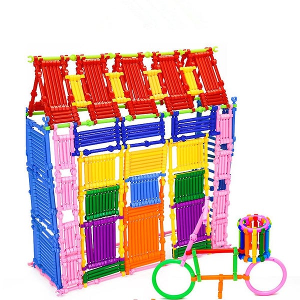 500 Pieces Building Blocks Kids Intelligence Toy Smart Stick Building Block Toy Carousel 2