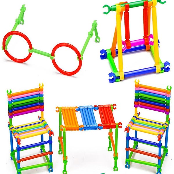 500 Pieces Building Blocks Kids Intelligence Toy Smart Stick Building Block Toy Carousel 3