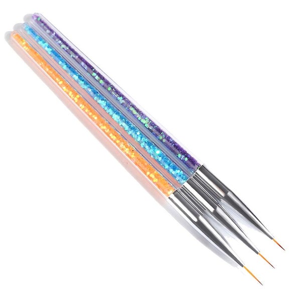 3 Pcs Paint Brushes Set Line Brushes Nails Detail Paint Brush Brush Drawing Pen Carousel 1