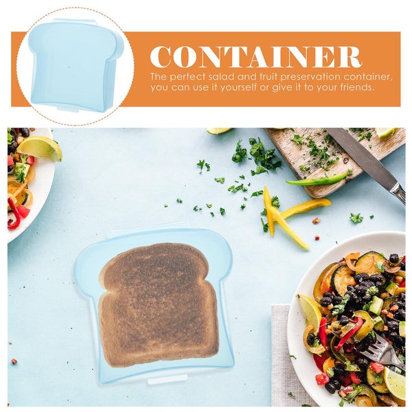 Food Containers Lids Sandwich Holder Sandwich Toast Box Meal Prep Boxes Lunch B Carousel 2