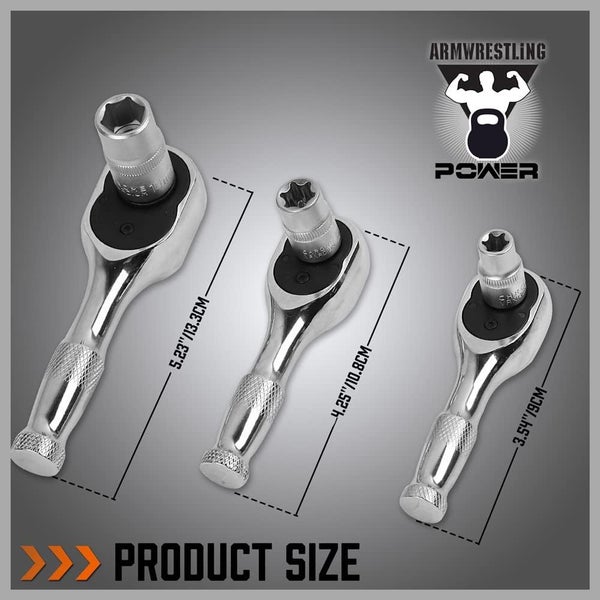 Stubby Ratchet 3pc Set Carousel 2