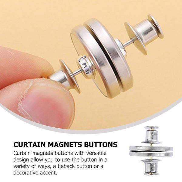 5 Pairs Curtain Magnets Closure Weights Magnets Button Curtain Magnetic Holdbac Carousel 5
