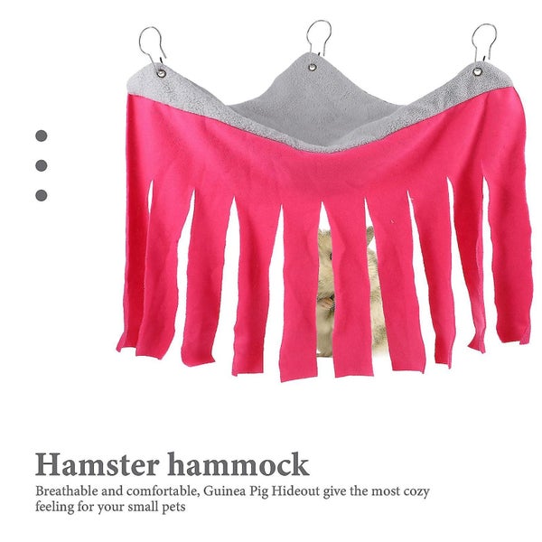Small Animal Corner Hammock With Fringe Hamster Fringe Hammock Large Corner Fl Carousel 2