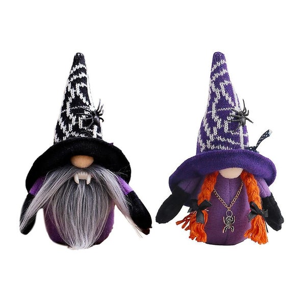 2pcs Festival Cartoon Halloween Decorative Doll Party Decor Halloween Gnome Dol Carousel 1