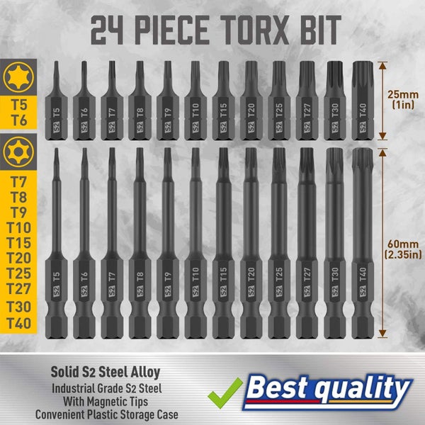 Torx Bit 24pc Set Carousel 2