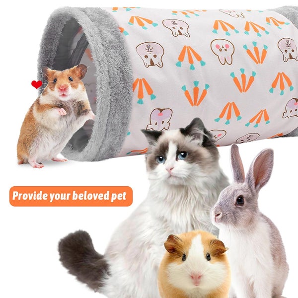 Toys Hamsters Pets Tunnel Toy Collapsible Rabbit Tunnel Comfortable Pets Tunnel Carousel 5