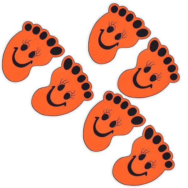 6 Pcs Bath Mats Tub Footprint Bathtub Stickers Anti Stickers Anti slip Decals Carousel 2