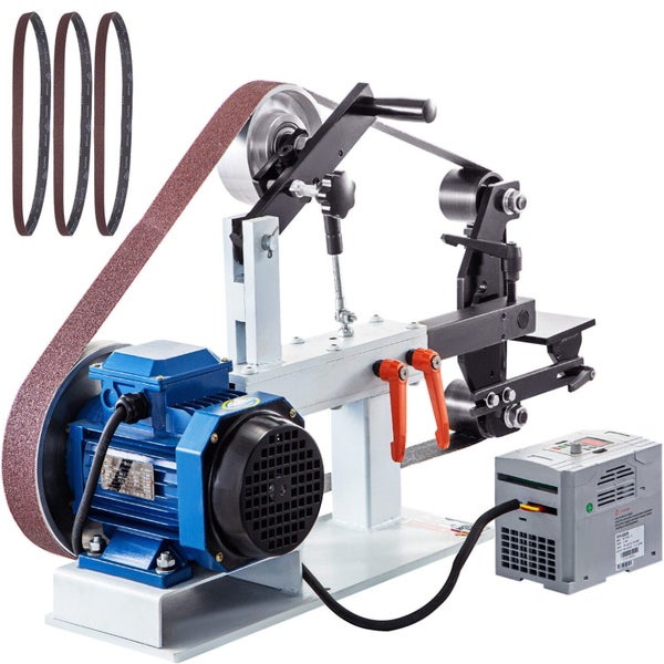 Brand New Belt Sander Grinder 2" x 82" Complete Chassis W/2HP Motor & VFD Combo Carousel 1
