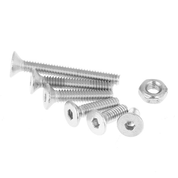 230pcs M2 304 Stainless Steel Flat Head Bolt Screws Nuts Assortment Kit with Box Carousel 3