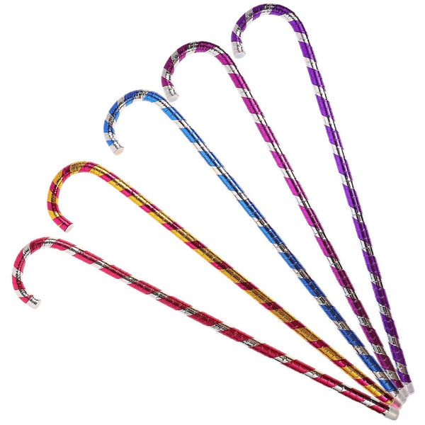 5 Pcs Boys Costumes Walking Cane Costume Walking Cane Prop Dress Up Cane Walkin Carousel 4