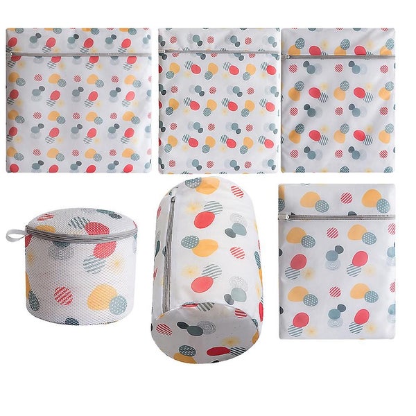 6pcs Household Zippered Laundry Bags Delicate Bra Lingerie Panties Washing Bags Carousel 1