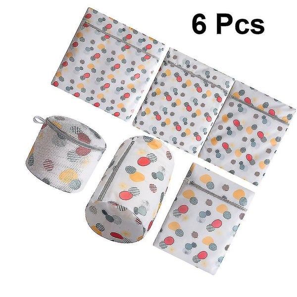 6pcs Household Zippered Laundry Bags Delicate Bra Lingerie Panties Washing Bags Carousel 2