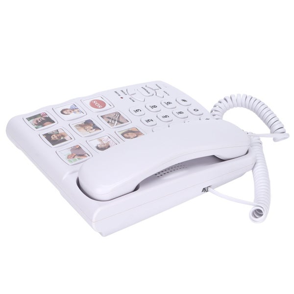 LD-858HF Big Button Telephone Amplified Photo Memory Corded Landline Carousel 2