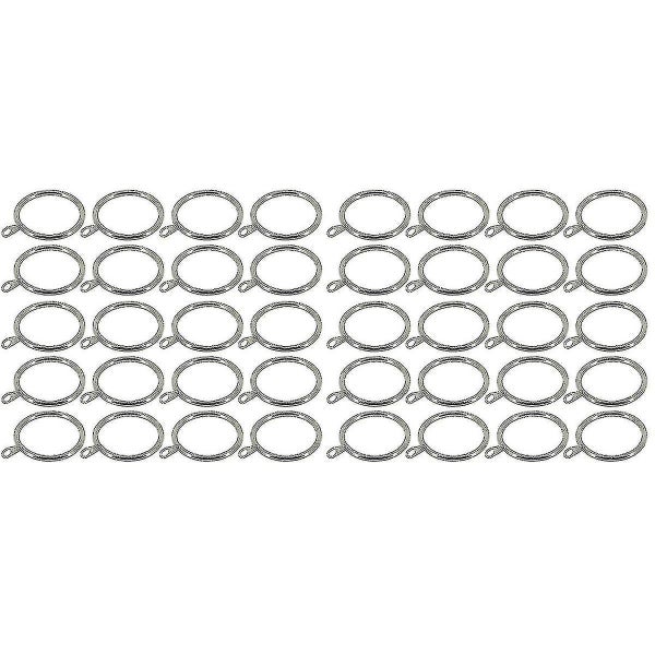 40 Pcs Curtain Hanging Rings With Ear Ring Sturdy Iron Window Curtain Ring Cur Carousel 1