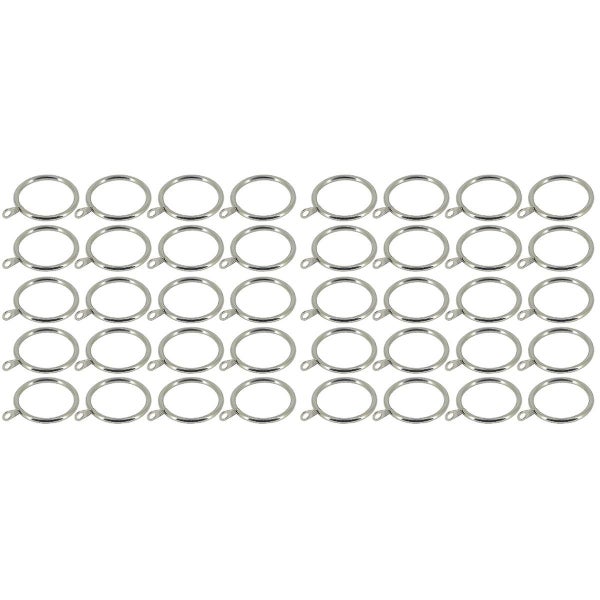 40 Pcs Curtain Hanging Rings With Ear Ring Sturdy Iron Window Curtain Ring Cur Carousel 2