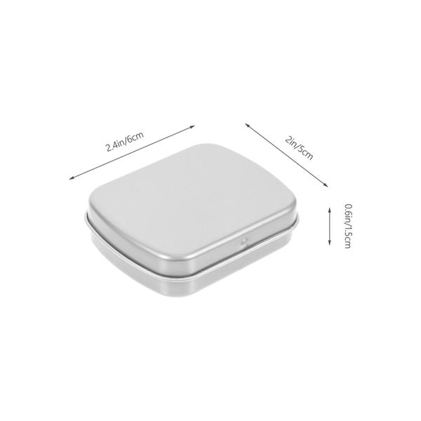 10 Pcs Portable Storage Box Hinged Tins Chocolate Gift Box Metal Cookie Box Met Carousel 2