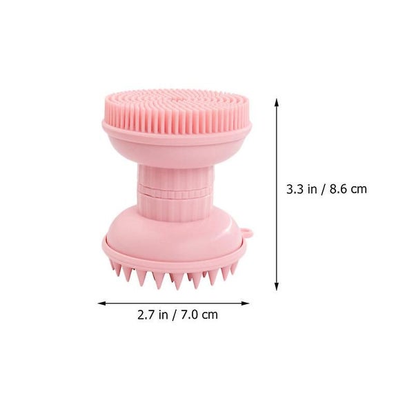 1pc Manual Bath Cleaning Brush Silicone Face Cleansing Brush Massage Face Brush Carousel 4